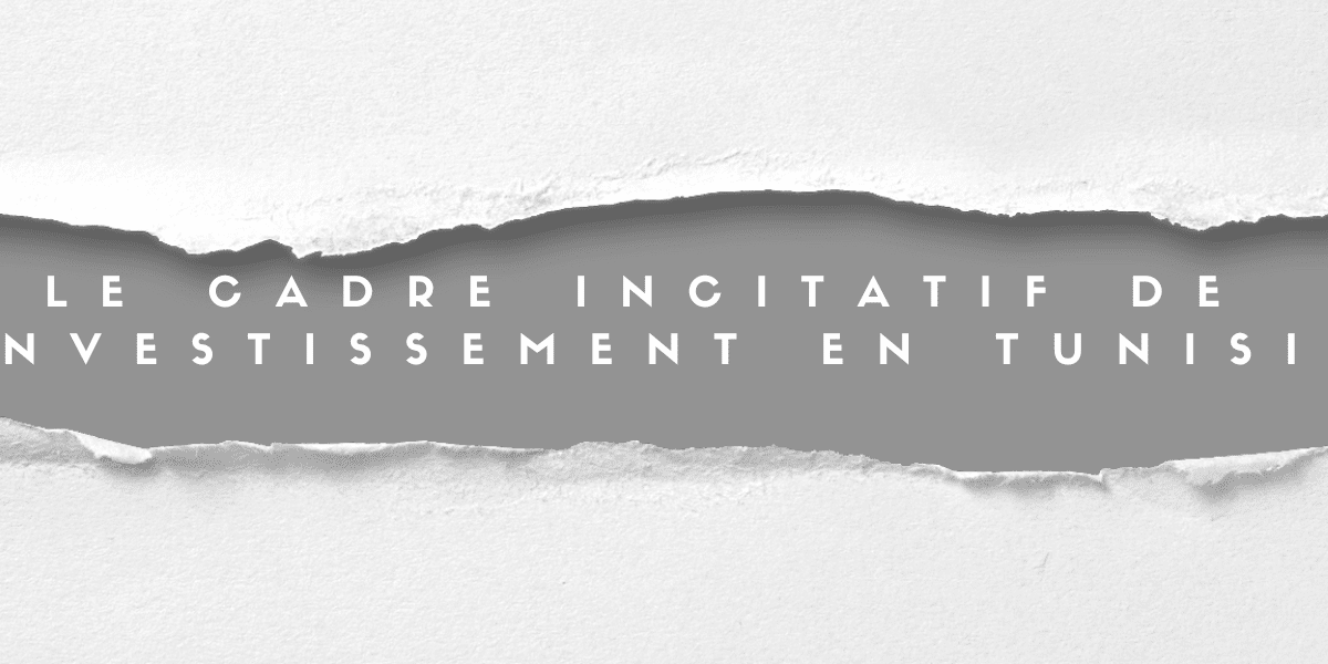 Le cadre incitatif de l&rsquo;investissement en Tunisie
