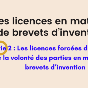 LES LICENCES EN MATIERE DE BREVETS D&rsquo;INVENTION-SERIE 2
